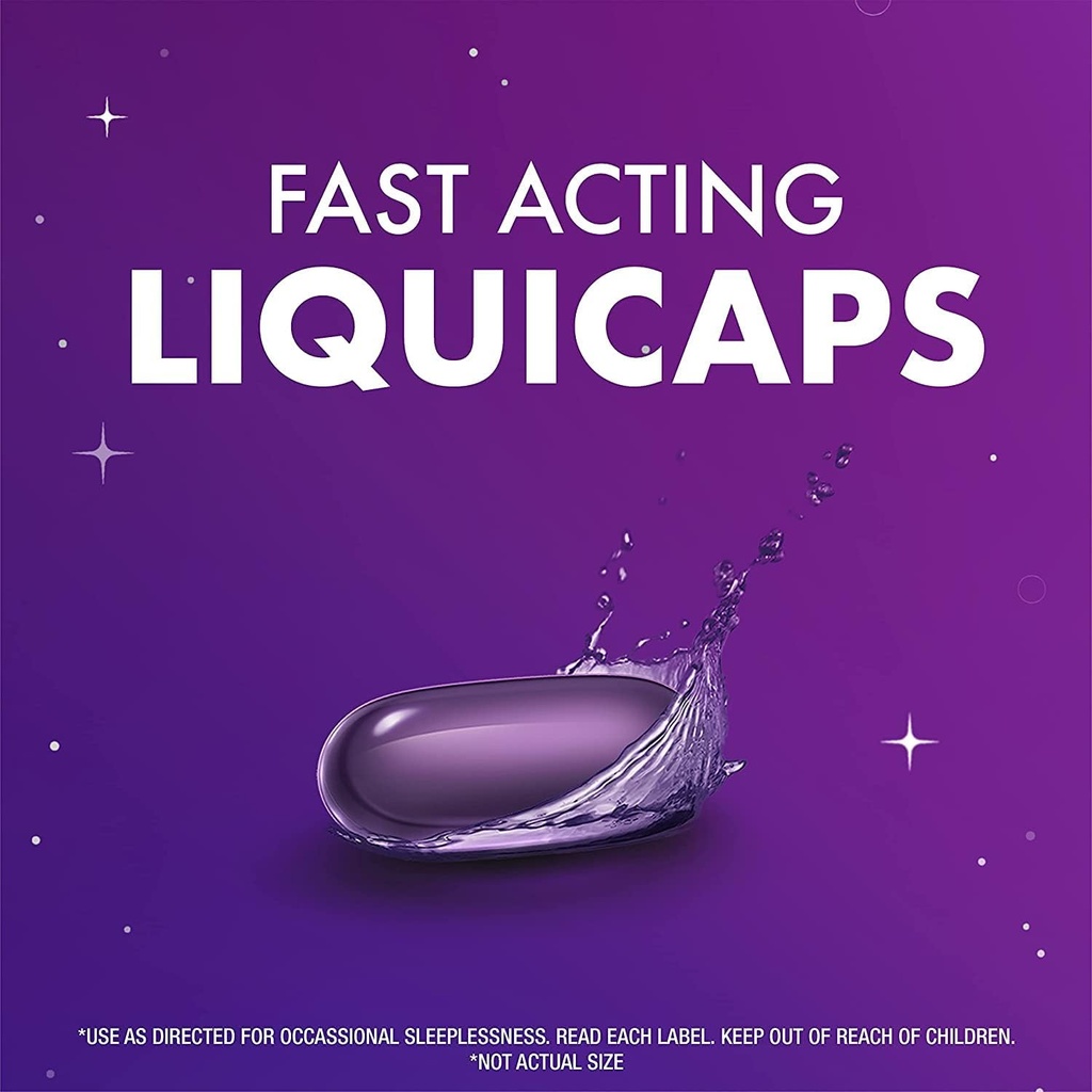 ZzzQuil Vicks 夜间睡眠补充 Liqui Caps, 96 cm 96 计数 (Pack of 1)