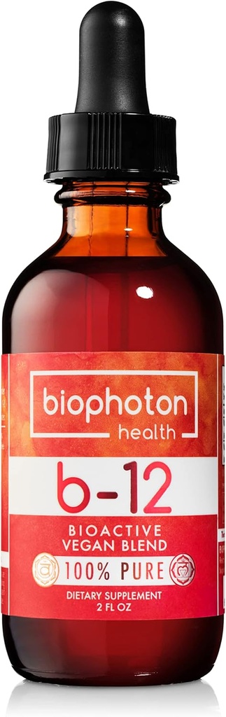 Liposomal Vitamin B12 液体补充剂 - 生物活性甲基混合物 - Vegan & 非 GMO - 有机甘油和无糖(2 Fl Oz)
