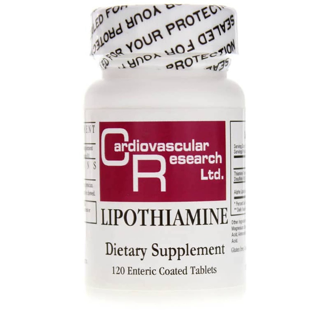 心血管研究 Lipotiamine B 补充 120 片 - 维生素 B1 现在用α Lipoic酸 - 1 X 120 计数