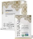 Truvani Vegan Pea蛋白粉 香草 20g 有机植物基蛋白 单服务旅行包 10 服务 Keto Gluten & 乳品免费 低卡