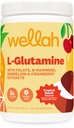Wellah L-Glutamine Powder Tropical Punch (50 services) - 5g L-Glutamine Per Service, Sweeted with Stevia (中文(简体) ).