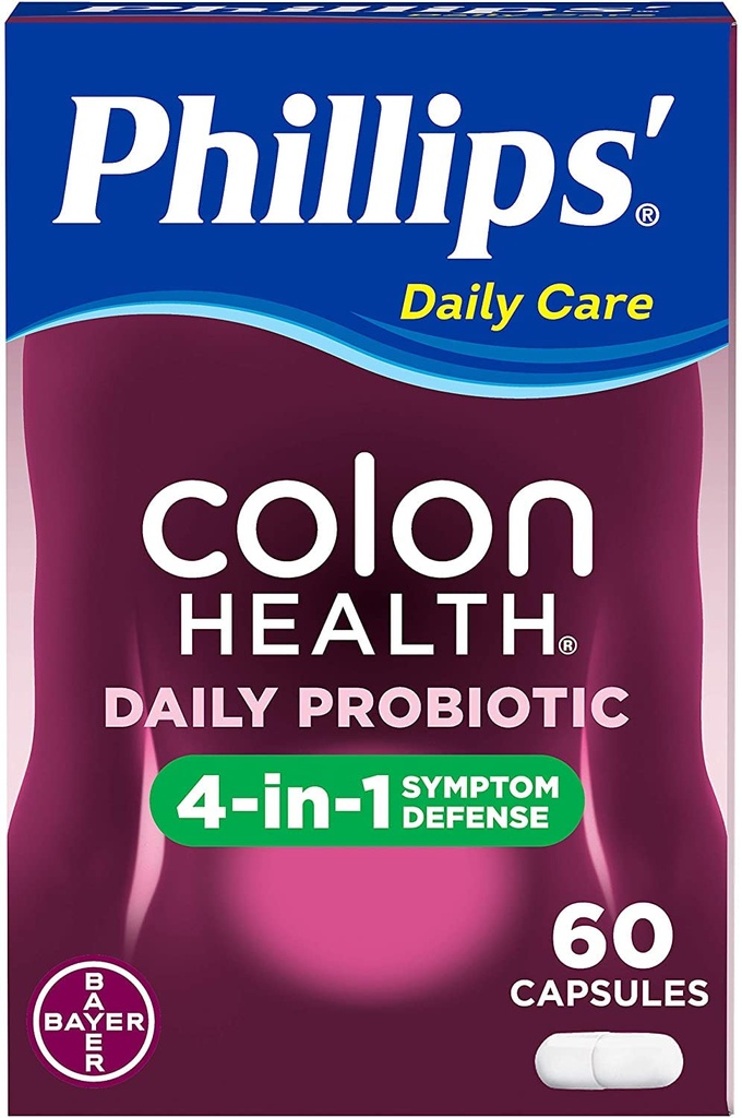 Phillips的科隆健康 Probiotic Capsules, 60 Counters