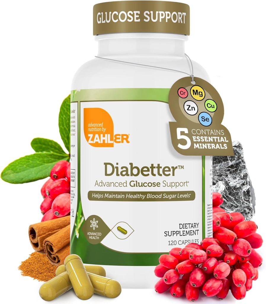 Zahler Diabetter, 高级葡萄糖支持补编 与肉桂, 认证 Kosher, 180 Capsules