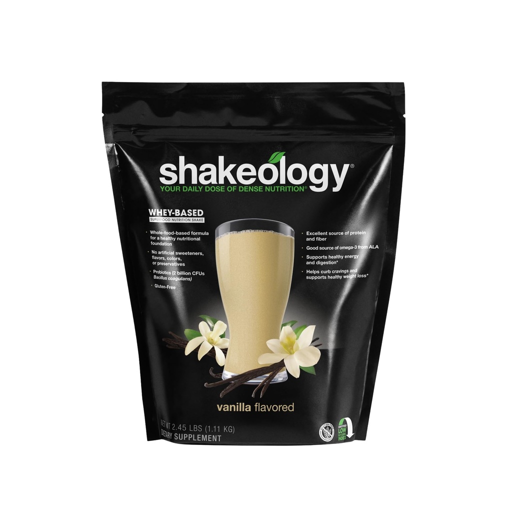 摇晃学 Whey 蛋白质粉混合剂 - Gluten Free, Superfood 蛋白质 与维生素和矿物摇摆 - 帮助支持健康体重损失,精液支持,Gut Health - Vanilla, 30名服务员