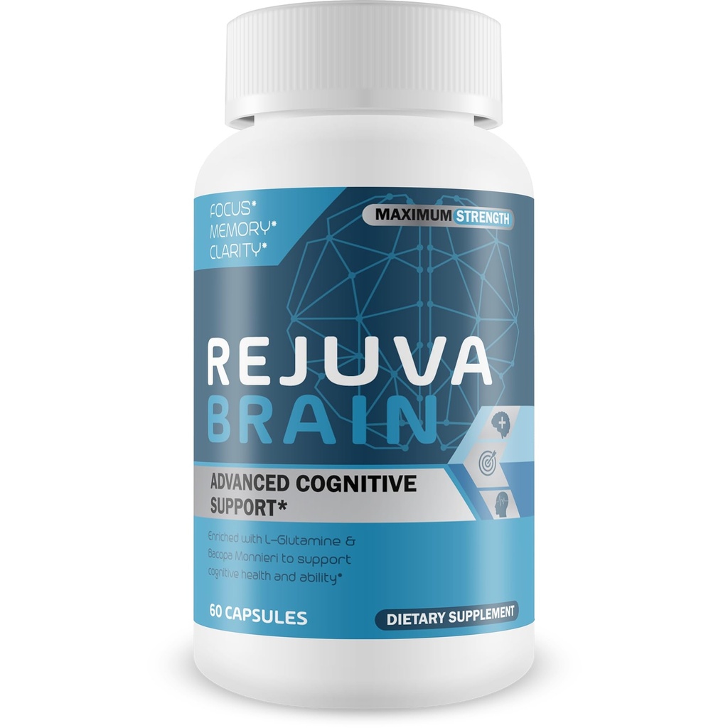 Rejuva脑-高级认知支持 - 丰富 w/L-Glutamine & Bacopa Monnieri 支持认知健康和能力
