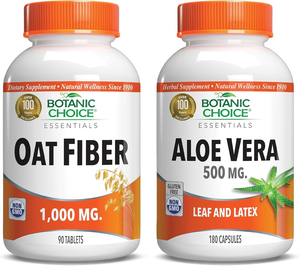 植物选择 - Oat & Aloe Vera:饮食纤维和消化健康补充剂