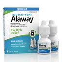 Alaway Antihistamine Eye Drops for hichy Eyes, Fast-acting, 最多12小时眼痒缓解,临床试验处方-施特林格公式, 0.34 Fl Oz(包2)