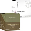 CYMBIOTIKA Liposomal 蘑菇补充品 & Creatine+ Bundle, 狮子的马内,土耳其的Tail, B-维生素, Cordyceps & Reishi 蘑菇, 氨能, 恢复,和肌肉质量