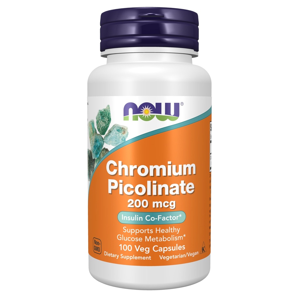 现时补充剂,Picolinate铬200毫升,胰岛素联合剂*,100维卡普尔