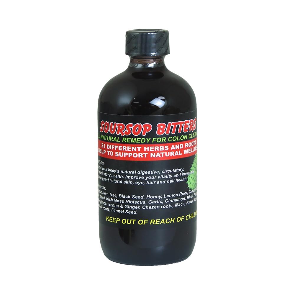 一般的Soursop比特 – 8oz – Imune 支持 – Natural Bitter Soursop 与植物学提取