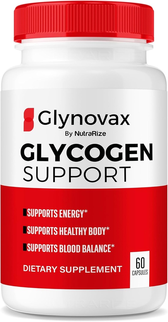 NutraRize Glynovax Pills, Glynovax Glycogen 支持公式, 所有维持健康稳定水平的自然补充, Glyno Vax 官方评论 (60 Capsules)