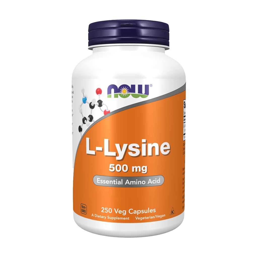 现在食品L -Lysine 500毫克,250平板