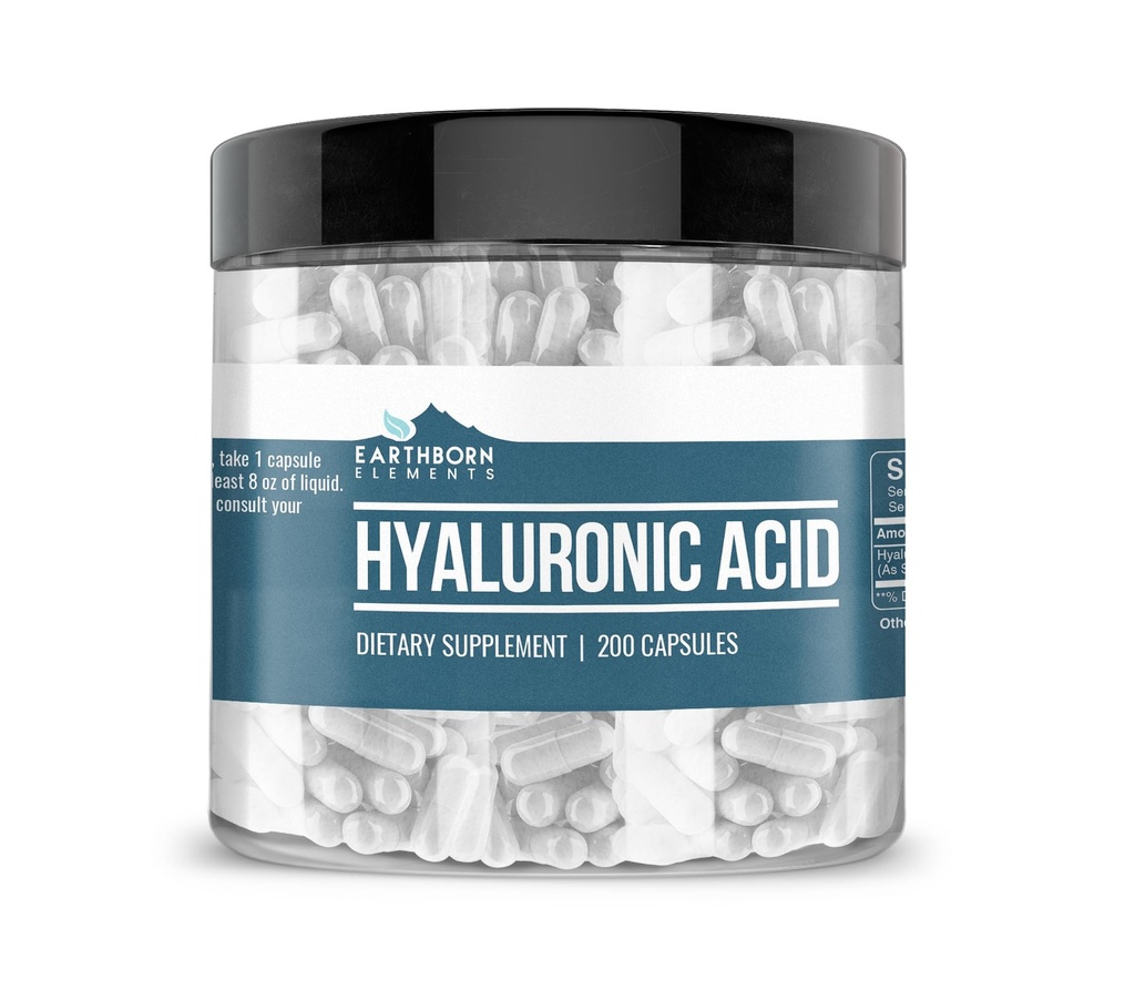 土生元素 Hyaluronic Acid 200 Capsules,纯和未稀释,无添加剂