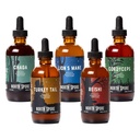 北Spore(5-Pack) 蘑菇丁香包,4 oz each QQ 狮子的马内,Chaga, Cordyceps, Turkey Tail, Reishi QQ 有机, Vegan, N-GMO 100% 水果体提取
