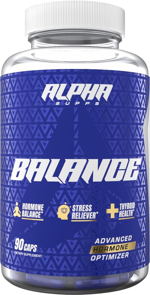 Alpha Supps - Alpha 平衡 QQ 激素与健康压力水平支持 QQ 与 Inositol 和 Ashwagandha → 90 Capsules