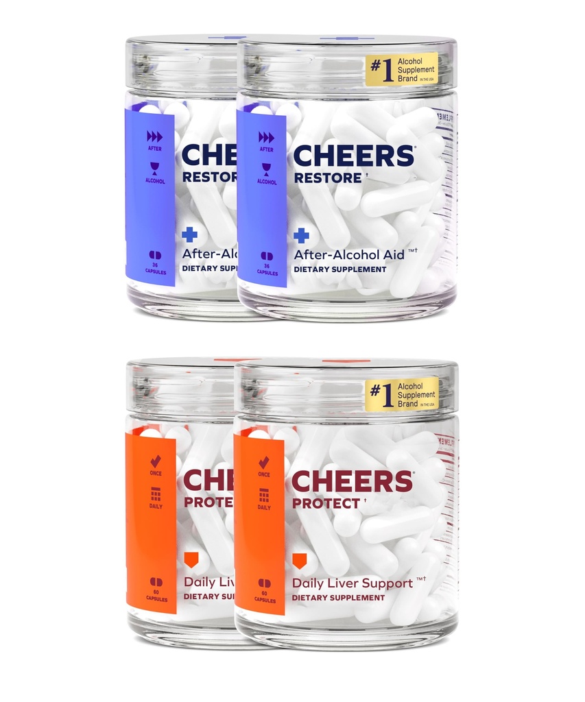 干杯 Liver Combo + 保护 + 支持你的Liver & 感觉更好 喝 QQ DHM, L-Cysteine, Milk Thetle, Prickly Pear, B-维生素 → 24 剂量恢复, 60 剂量保护 + 补充