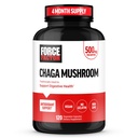 FORCE FACTOR 查加蘑菇 Capsules,支持口服健康和消化的蘑菇补充剂,用真蘑菇制成,Vegan,Non-GMO,120 Capsules