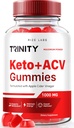 rize 实验室 - Trinity Keto+ACV Gummys for Advanced Wight Loss, All Natural Apple 苹果苹果苹果醋补充剂,500 mg (60 Gummys)