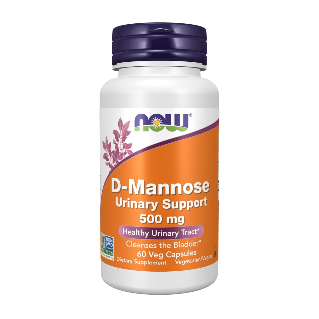 食品补充剂,D-Mannose 500毫克,非GMO项目核实,健康尿道切除*,60Veg Capsules
