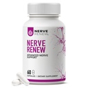 NERVE RENEW 高级神经支持 - 300mg 稳定 R-Alpha Lipoic Acid,维生素B 复合体, Benfotiamine, 草药用于快速动作支持