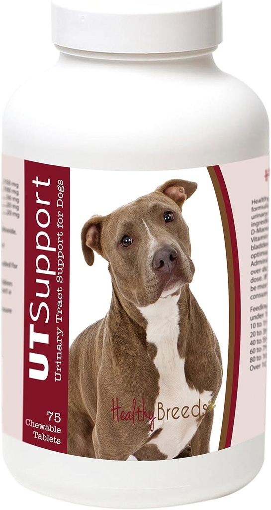 (原始内容存档于2018-09-21) (英语). Health Breeds Pit Bull Cranberry Chewbles - UT Supports - 有效帮助与有害细菌作斗争,防止你狗的刀锋感染 - 75 Counter