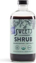 Sweet's Elderberry Organic Shrub – USDA Official – 消化和免疫支持 – Versatile drink Vinegar – Mocktail Mixer – 16 oz 可回收瓶
