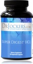 Jockers博士的超级摘要 HCL, Gut Health Supplements, Betaine HCl的消化酶, Pepsin, HCL Supplements, Betaine Hydroploride, 90日供应, HCL Betaine with Pepsin