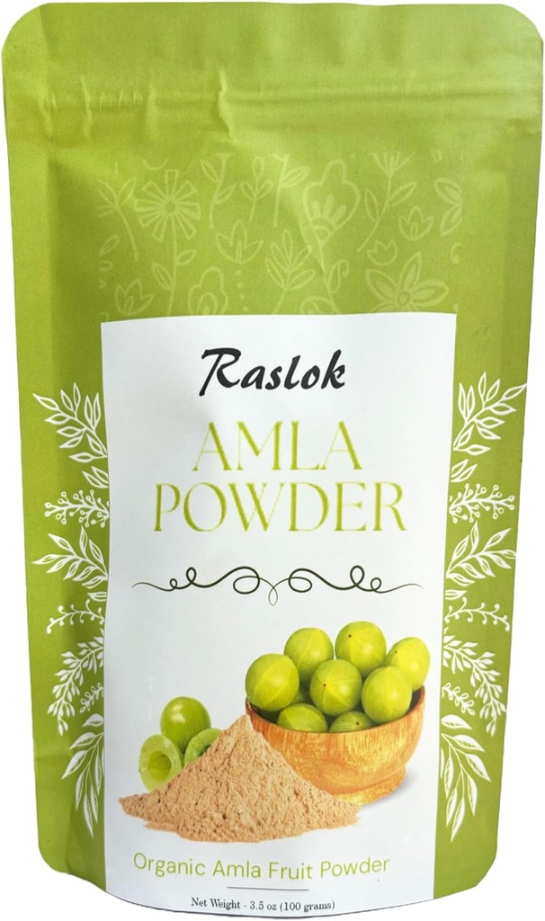 Amla 粉末(Amla 水果粉) 维生素C高,抗氧化剂,能量助推剂 | Wild Amla Berries 粉末(3.52 Oz)