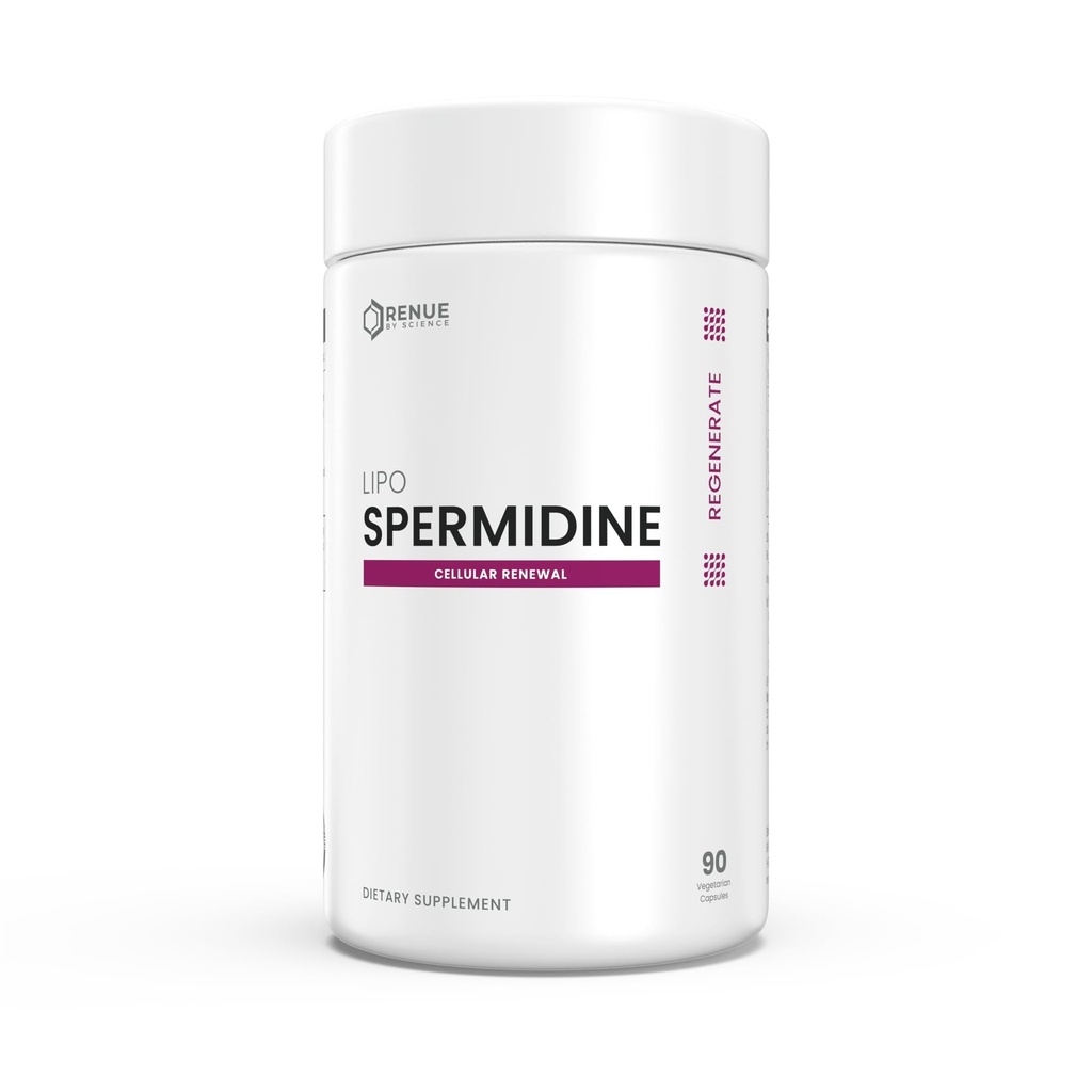 Renue by Science Spermidine Supplements ^ Liposomal Spermidine Supplements for Man and Men → 90 Capsules - 8 mg Spermidine / service → 非GMO & Allergen free → 由美国第三方测试制造