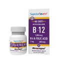 高级来源:不注射维生素B-12 甲基Cobalamin 1000 mcg, B-6和Folic Acid 400 mcg - 支持脑和心脏健康 - 援助自然能量水平 - 60 分语言解片