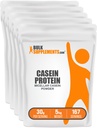Bulk Assupports.com Casein蛋白粉 - Micellar Casein Powder, 慢消化蛋白质 - Unfavored & Gluten Free, 每服30克, 1kg(2.2磅)(包5)