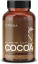 Nutriissa Cocoa Capsules 2000mg - 高级心脏健康、氮氧化物和循环支持 - 500mg Cocoa Flavanols per service - EPEB 纯度和可能性认证 - Vegan, 120 Capsules, 40 service