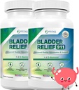 Bladder Relief 911 解毒强度 - 为男女提供Bladder支持,60个Veggie Capsules - 2 Pack