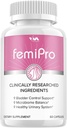 (1包) Femi Pro生素 - FemiPro 高级公式Bladder控制支持,微生物平衡,健康泌尿系统,60 Capsules