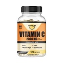 维生素C 2000MG、锌40毫克、维生素D3 5000 IU、Echinacea 提取、Rose Hip、成人和儿童的免疫支持、Imune Boster、120 Vegan Caps、60天供应、非转基因生物、无填充器