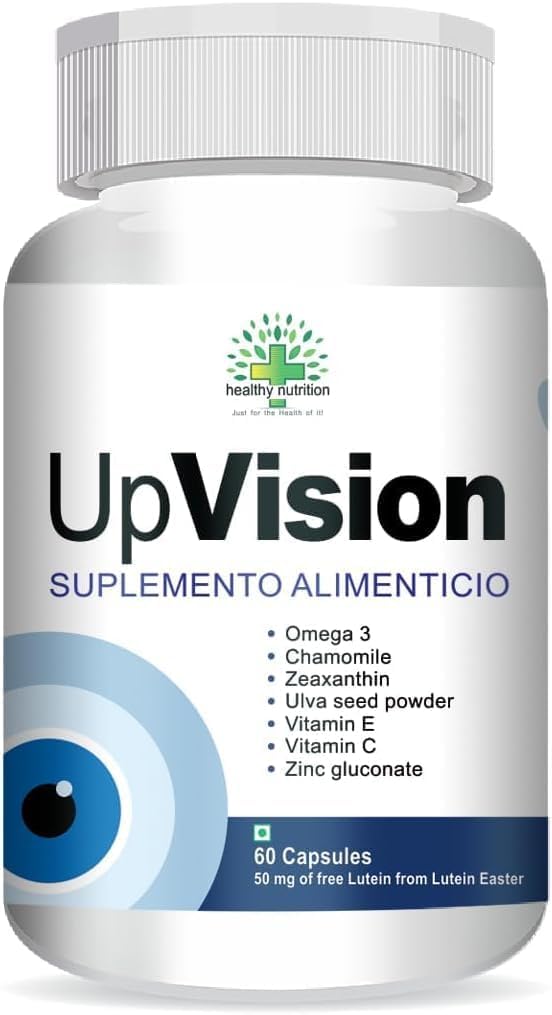 Omega-3、维生素E、VIT A、VIT C、Lutein、Zeaxanthin、VIT B2 蔬菜 60 Capsules-Pack of 1为眼科保健的通用改进型眼科护理