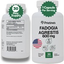 Fadogia Agrestis 600MG 30天供给运动 营养 测试性酮 助推 支持 Capsules - 肌肉建筑与生命力支持 提取补充 - Gluten Free - 非 GMO