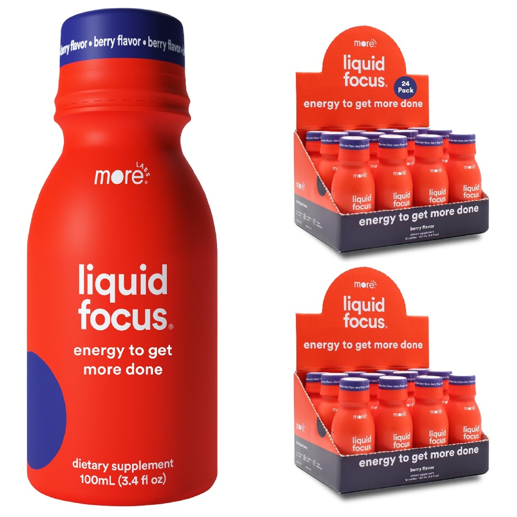 更多Labs Liquid Focus, Nootropic Smart Drink with powerful Antioxidants & Adaptogenic Herbs for Energy and Content, 150mg Cafeine (24号包)
