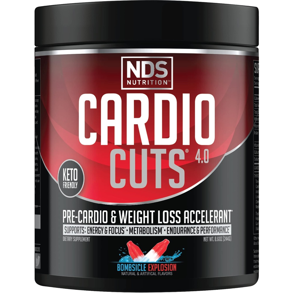 心肌切除 NDS 营养 4.0 工作前补充剂 - L-Carnitine、CLA、MCTs、L-Glutamine和Safflower Oil - Bombsicle(40架)的高级体重损失和心肌前配方