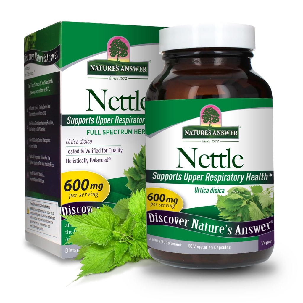 Nature's Answer Nettle Leaf Vegan Capsules 90 Counter ====================================================================================================================================================================================================================================