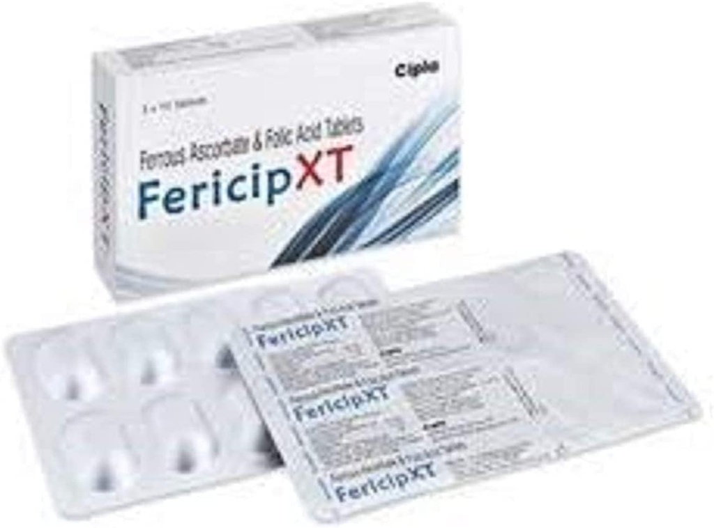 Pub Fericip-xt 草酸盐和叶酸30片