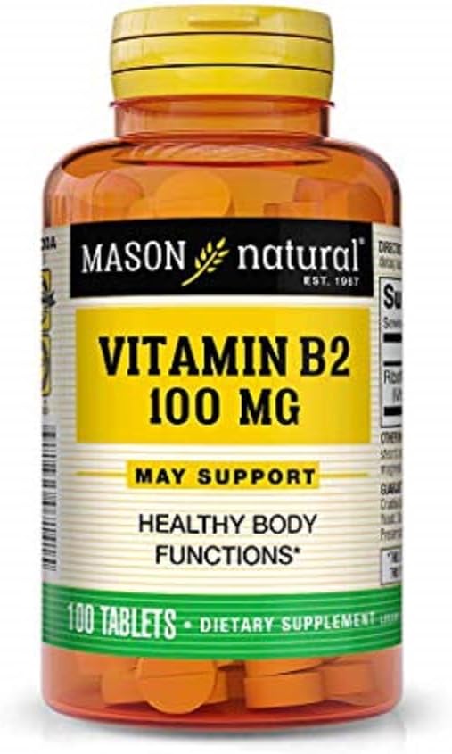 梅森维生素 梅森天然 B2 100 mg 平板, 100 计数
