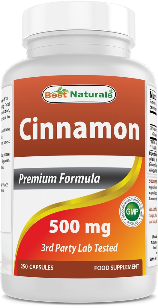 Best Naturals Cinnamon 500 mg 250 capsules (250 count (pack of 1)) 最佳自然素 肉桂500 mg 250 mg 250 capsules (250 count (pack of 1)) 最佳自然素 最佳自然素 最佳自然素 最佳自然素 最佳自然素 肉桂500 mg 250 mg