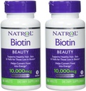 Natrol Biotin 平板电脑 10000 mcg, 100 counter (Pack of 2)