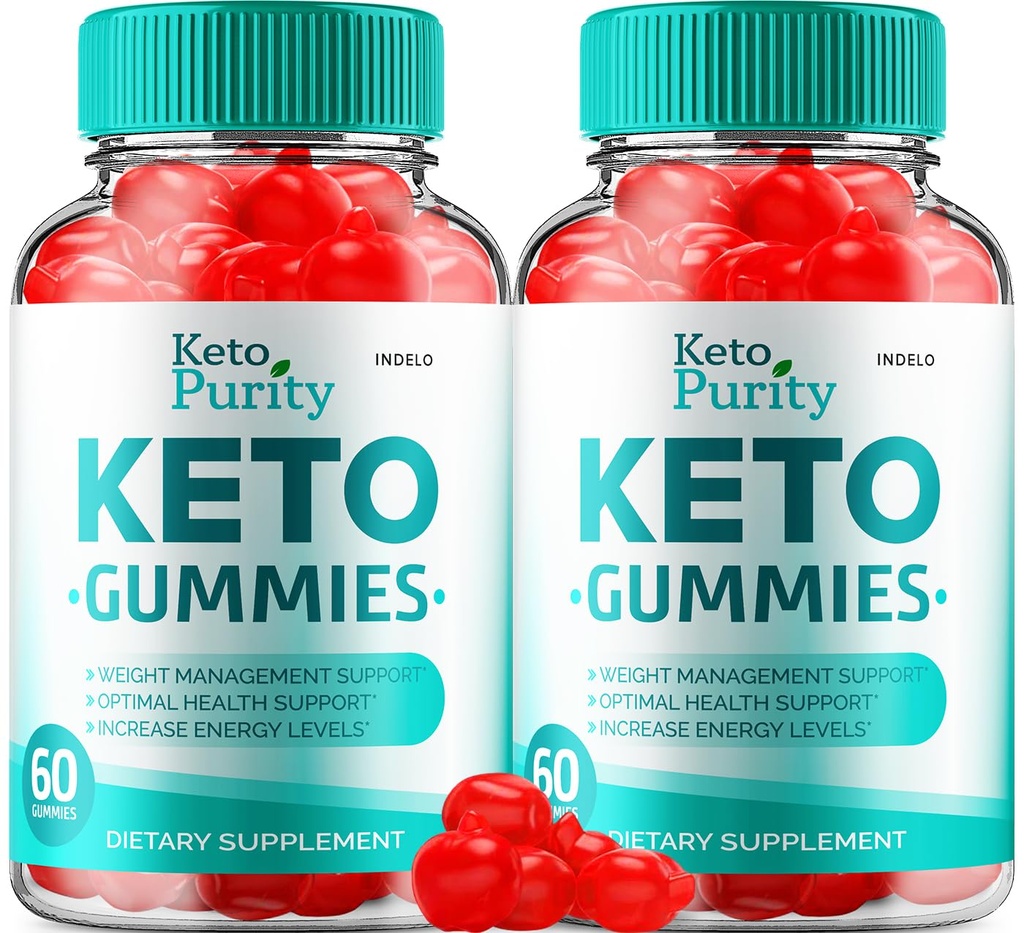 (2 pack) Keto Purity ACV Gummys Advance Loss - Purity Keto Plus ACV Gummys Apple Cider Vinegar KetoPurity ACV 重量管理 Gummys, Keto Purity 维他命 B12 Keto+ACV (120 Gummys)
