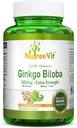 NutreeVit Ginkgo Biloba 草药补充剂 Capsules(240个计数)