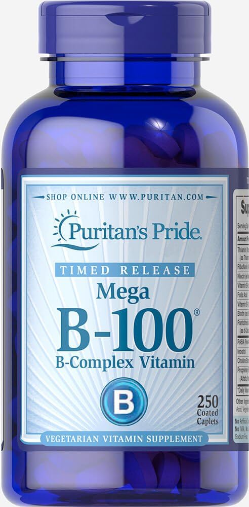 清教徒的荣耀维生素B-100 复杂时间释放卡普列斯,250 计数