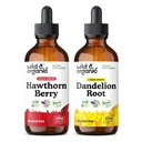 野生和有机黄蜂莓 4 fl oz & Dandelion 根 4 fl oz
