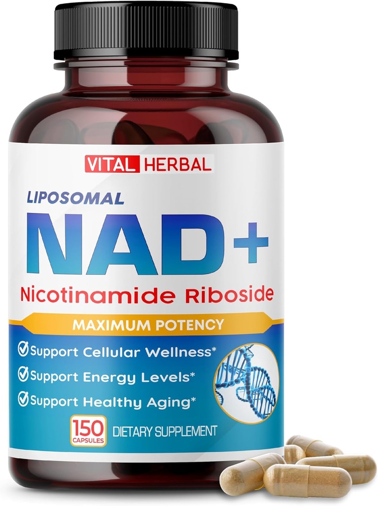 Liposomal Nicotinamide Riboside Complex — NR 配有Resveratrol, Quercetin & More — 150 Capsules — 美国制造