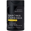 体育研究 Garcinia Cambogia 提取器(60% HCA) 外维珍有机椰油 | Non-GMO, Soy & Gluten Free(90液体软胶)